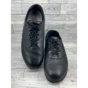 SAS Liberty Womens Black Leather Slip Resistant Professional Walking Shoes 12WW